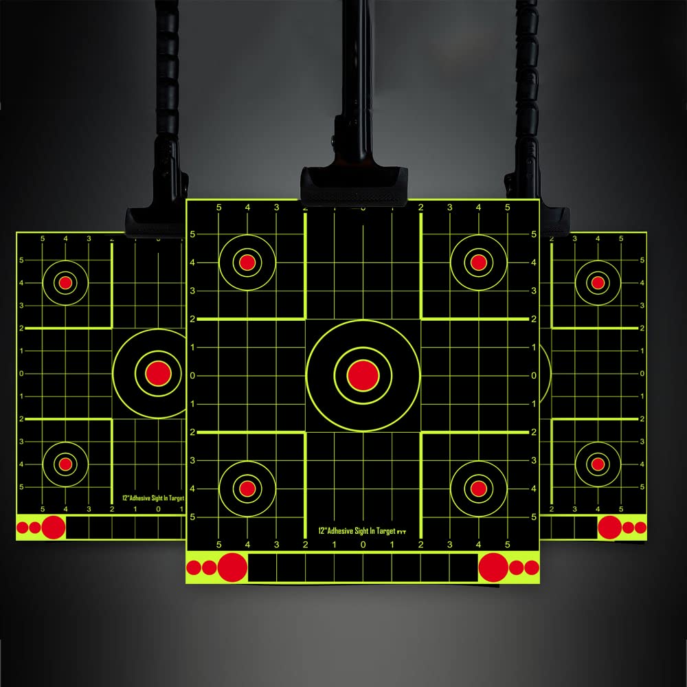 Atflbox 12 inch Pellet Trap Box Target and 25pcs 12''x13'' Splatter Paper Shooting Targets