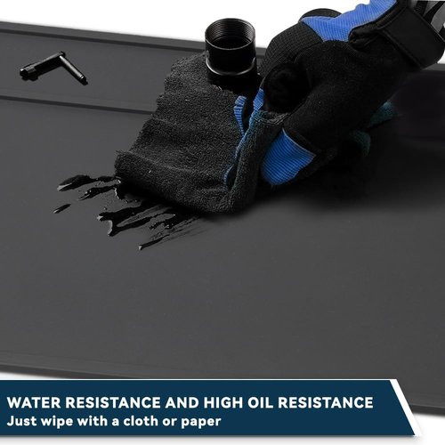 Klola Gun Cleaning Mat, Pistol Maintenance Mat Anti-Slip Thick Rubber Rifle Shotgun Cleaning Mats Pad for All Guns