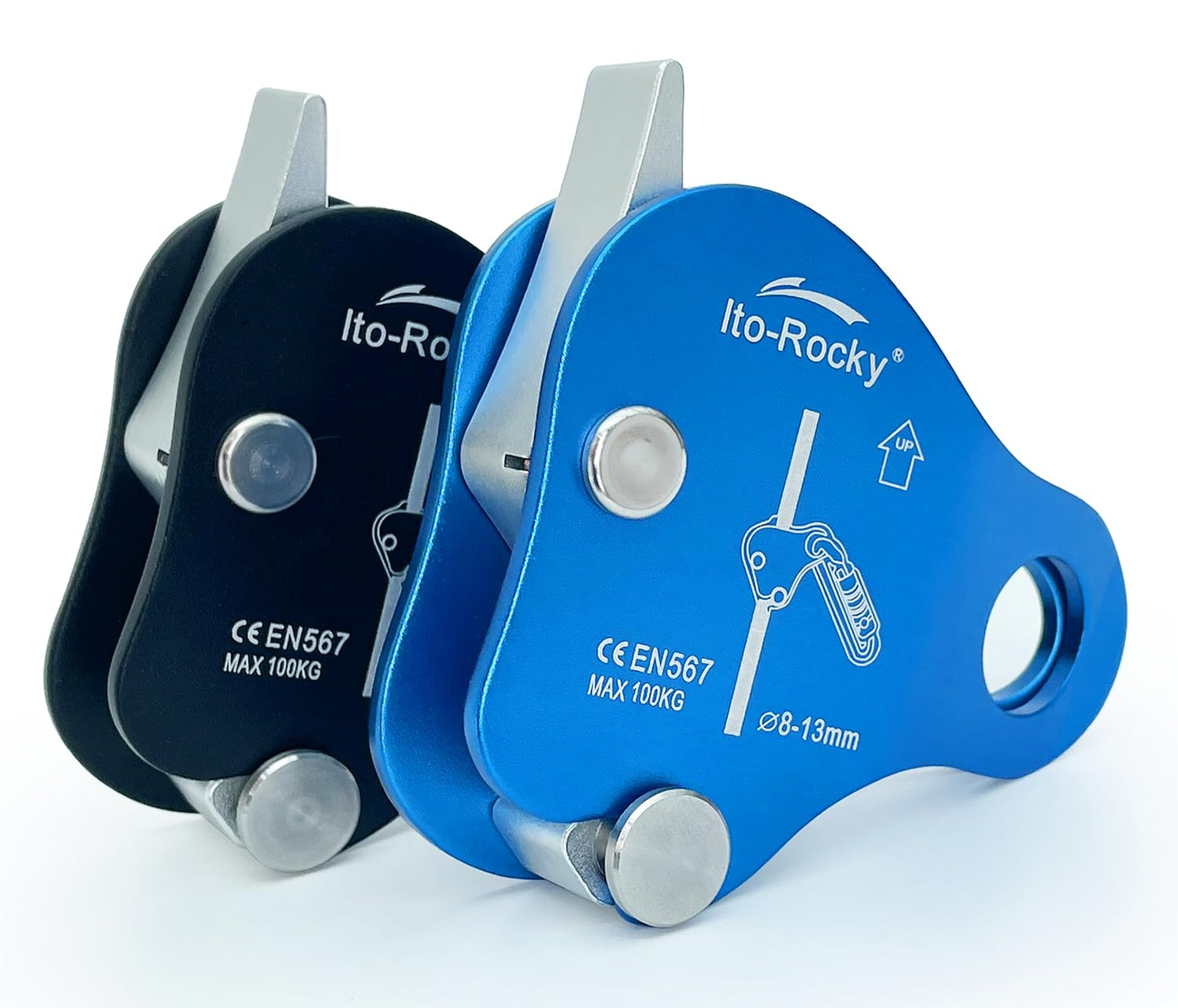 Ito Rocky Rope Grab - Fall Belay Device for Rope Climbing Arborist Rescue and Aerial Work