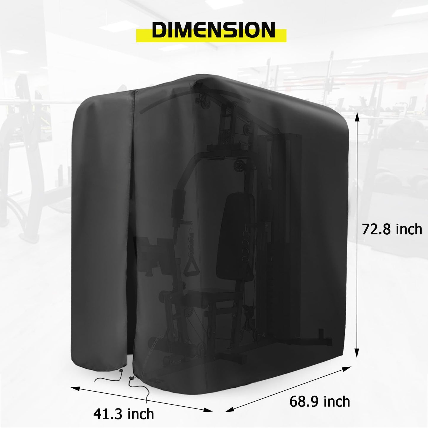Guisong Protective Cover for Home Gym Set, Waterproof& Dustproof Cover for Gym Station/Home Excersize Equipment Set-Indoor or Outdoor