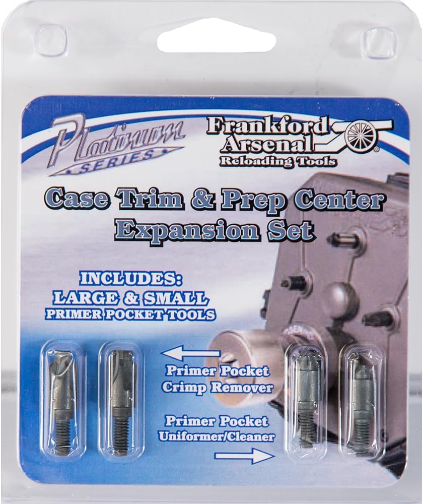 Frankford Arsenal Case Trim & Prep Center with Expansion Kit - Reloading Tool for Crimp Removal, Chamfering & Deburring