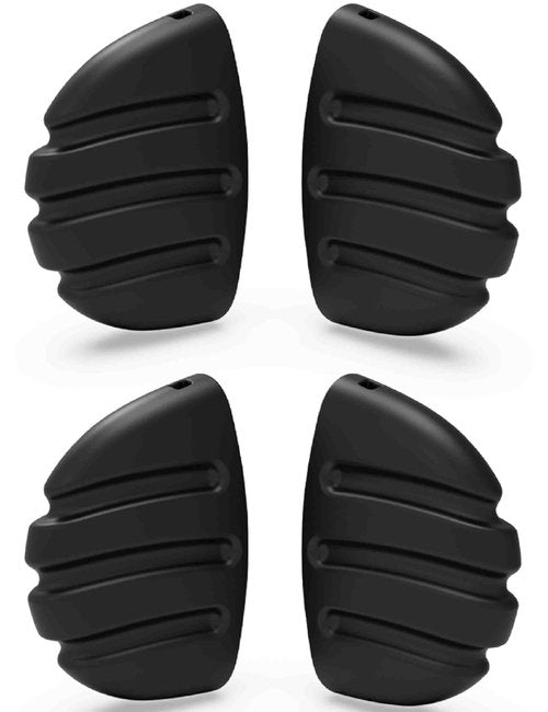 ToughAsNails 2 Pairs Replacement Nose Pads for Maui Jim Makaha MJ405/Sandy Beach MJ408/Ho'okipa MJ407 Sunglasses Black&Black