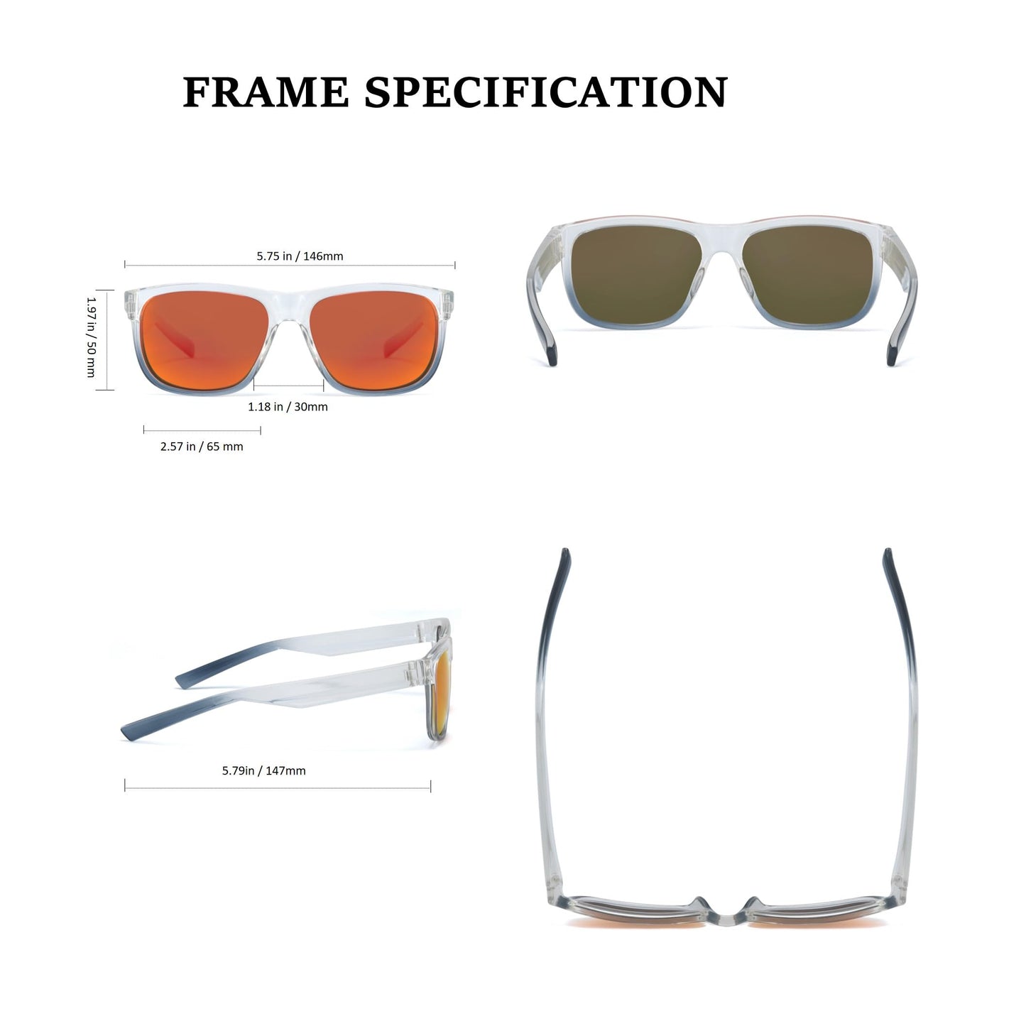ZHUO LONG Fishing Floating Unsinkable Polarized Sunglasses UV400 Protection Bicycle Surfing Kayaking Outdoor Sport Sunglasses