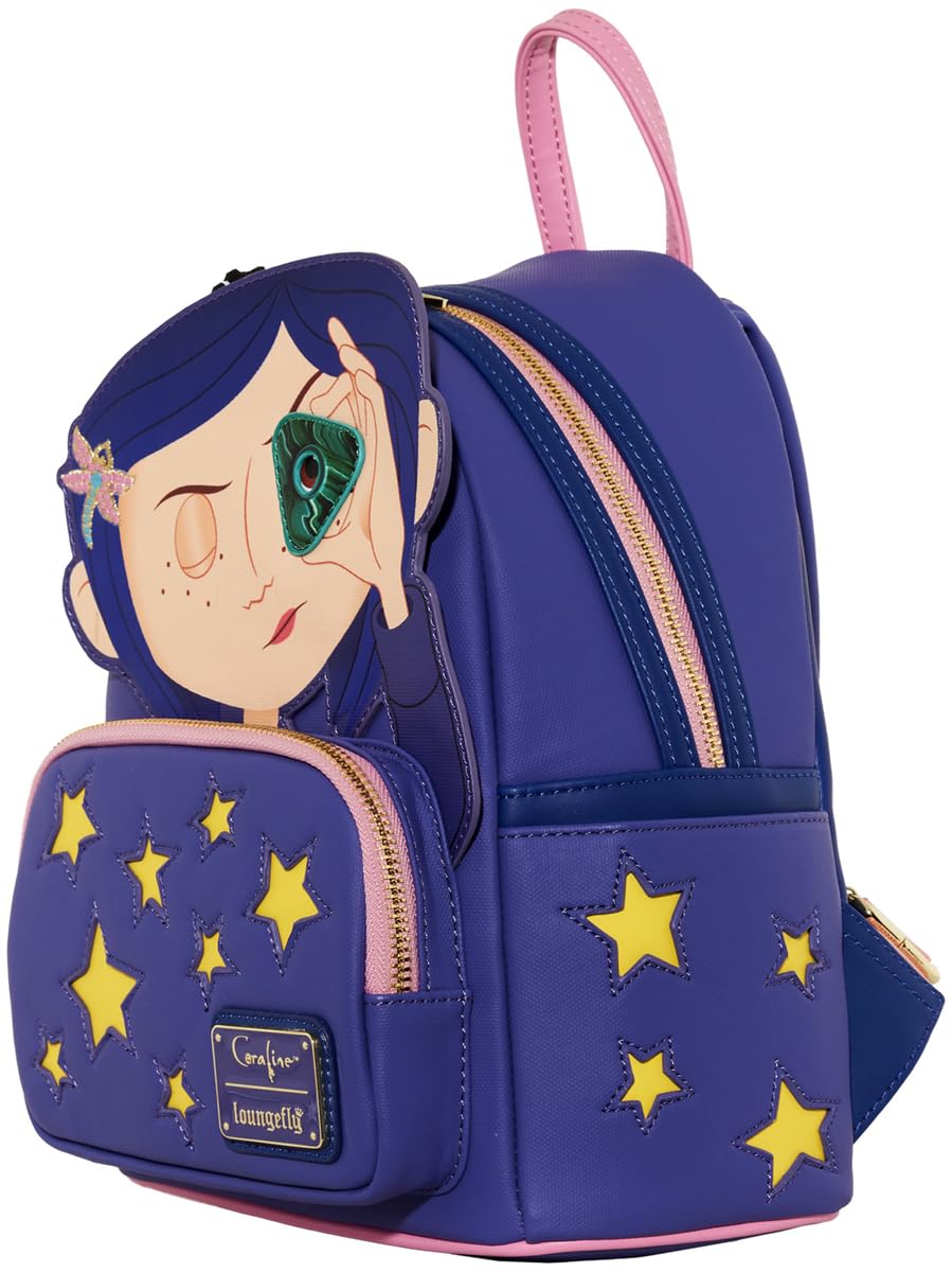 Loungefly Coraline Stars Double Strap Mini Backpack