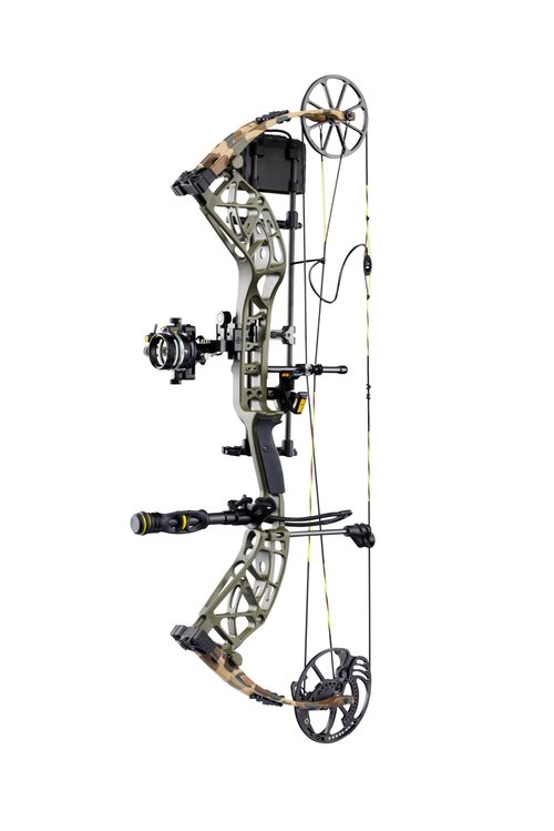 The Hunting Public Adapt 2+ Ready to Hunt Compound Bow Package with up to 70 lb. Draw Wight, Right Hand, Throwback Green