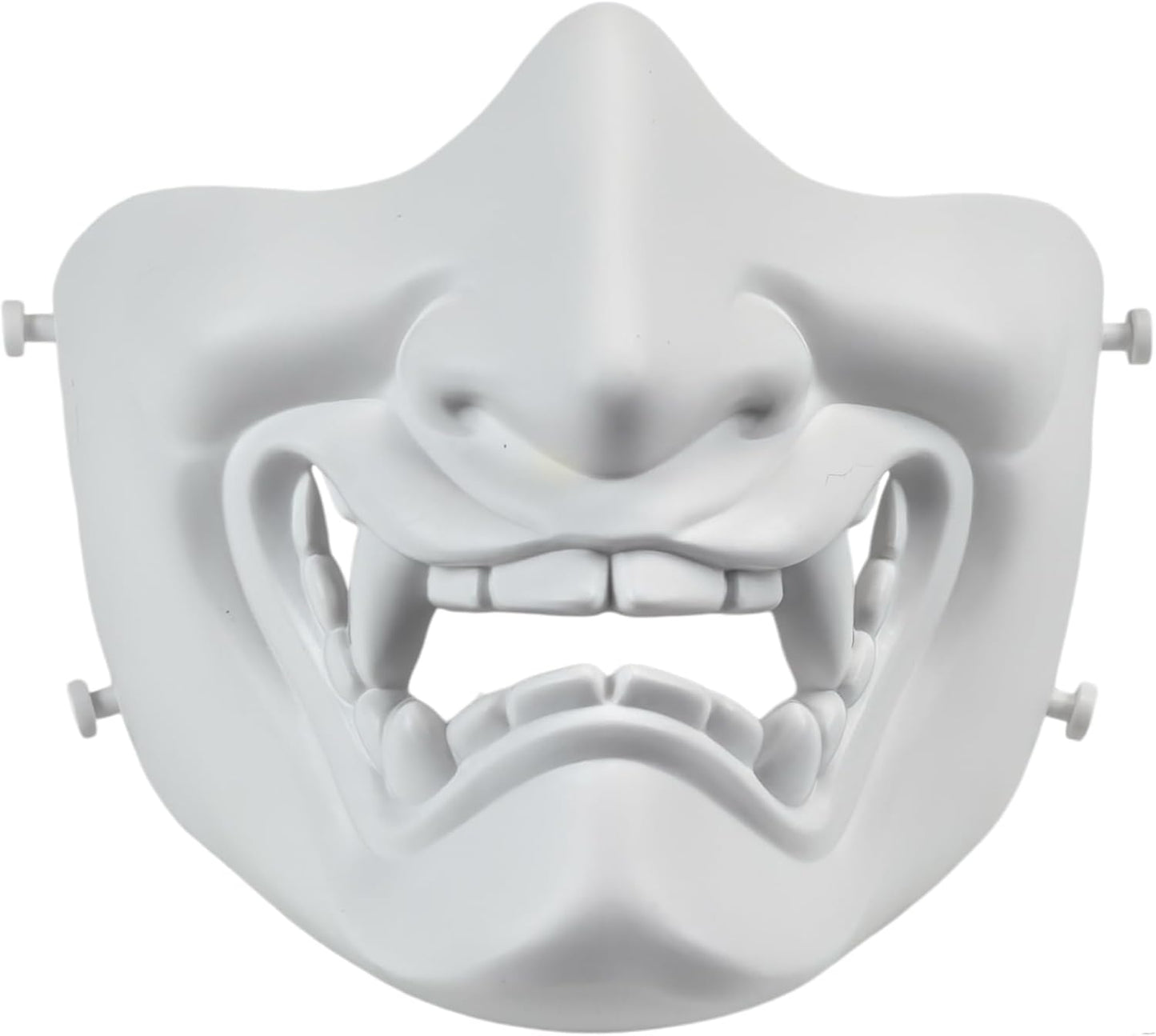 ATAIRSOFT Halloween Costume Cosplay BB Gun Evil Demon Monster Kabuki Samurai Hannya Oni Half Cover Airsoft and Prop Mask