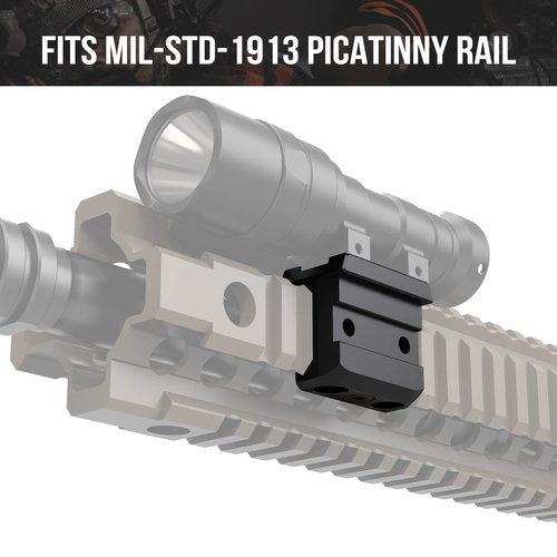 Guardtier Picatinny Rail Light Mount 45-Degree Angle Scount Adapter for Surefire M300/M600 Series/Streamlight Protac Series Flashlight