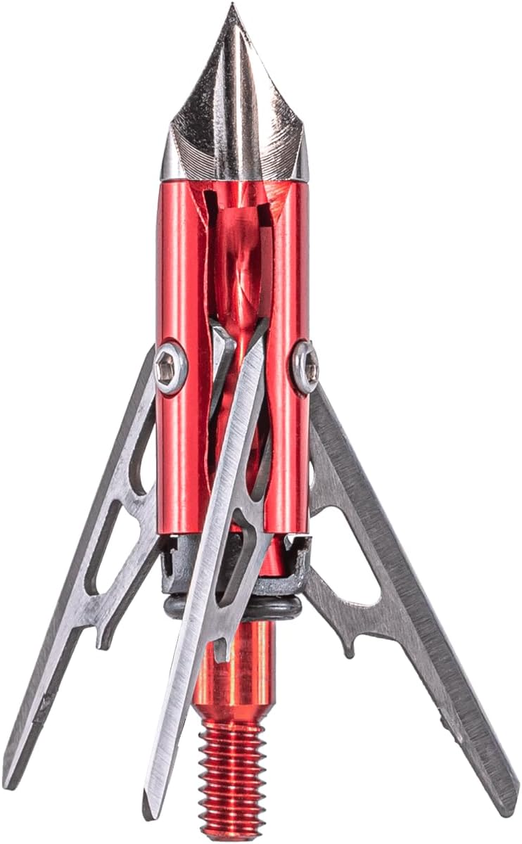 Rage 3 Blade Chisel Tip SC Mechanical Broadhead, 100 Grain, 1.6" Cut - 3 Pack