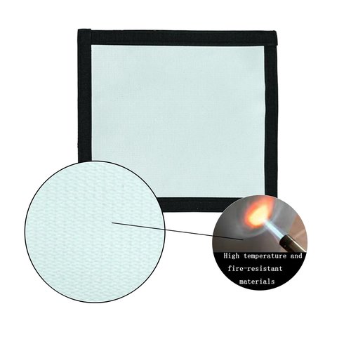 Dandelion shell Hot Tent Stove Jack - 7.8" x 9" Square Flame-Retardant Firewood Stove Chimney Furnace Pipe Fireproof Ring for Tents with Stove, Silicone Material - Lightweight at 60g