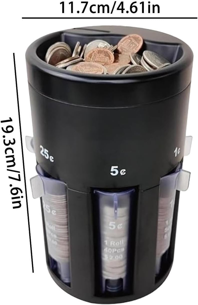 Automatic Coin Sorter Ort Your Loose Change in Piggy Bank Coin Jar Quickly Widely Used at Home Office Store Great Time Saver