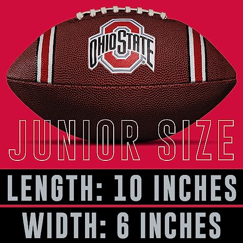Kids NCAA Youth Football - Official Ohio State Buckeyes Junior Size with Team Logos