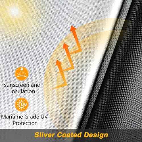 EVERBUL Bike Cover for 1 or 2 Bike 79'' L x 30'' W x 44'' H, Outdoor Waterproof Bicycle Covers with Lock Hole, 420D Heavy Duty Fabric Rain Sun UV Dust Wind Proof for Mountain, Road Bike, EBike