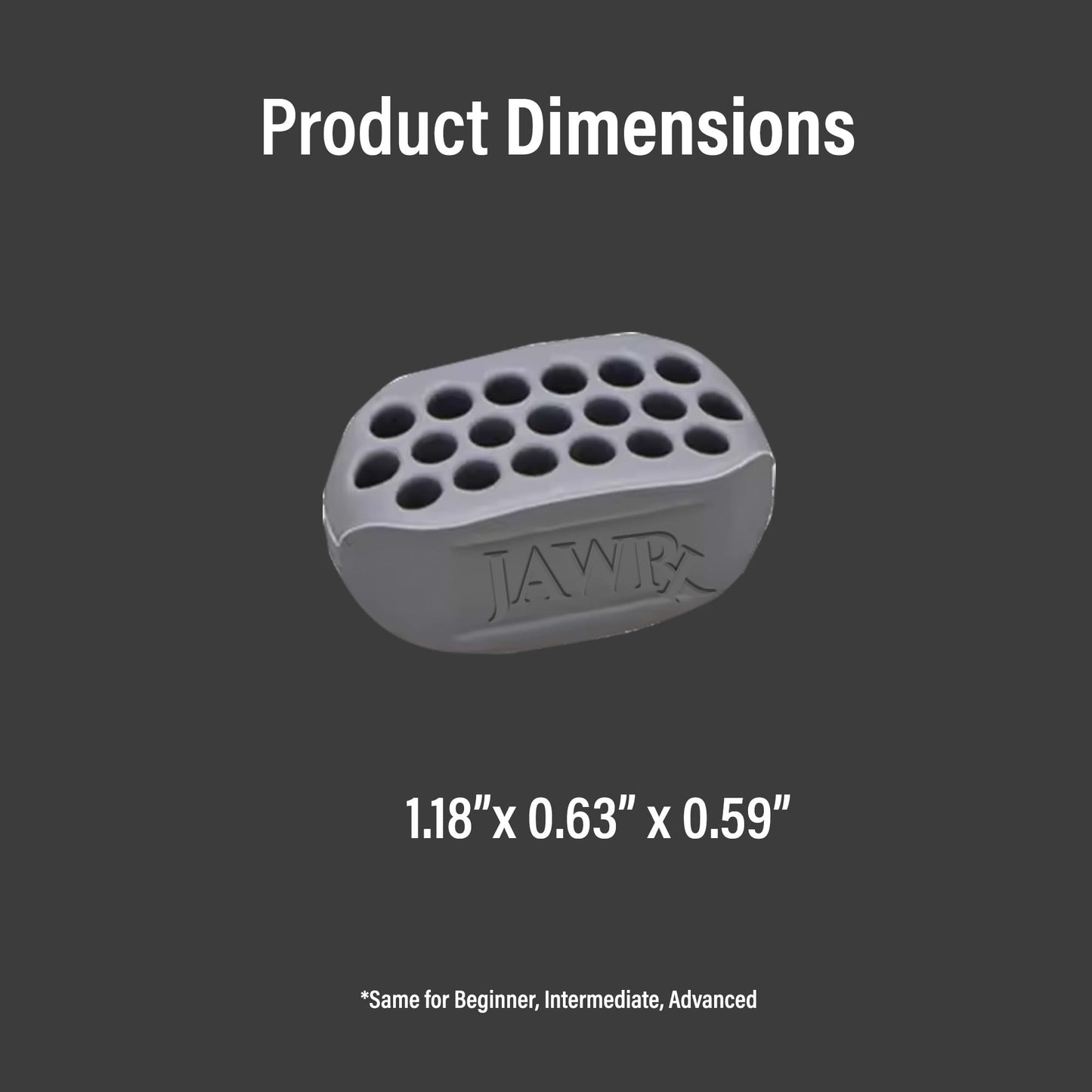 JawRx Jawline Exerciser, Double Chin Eliminator, Face Lift Device, Jaw Strengthener, 6 PCS Jawline Shaper for Men and Women, 3 Resistance Levels