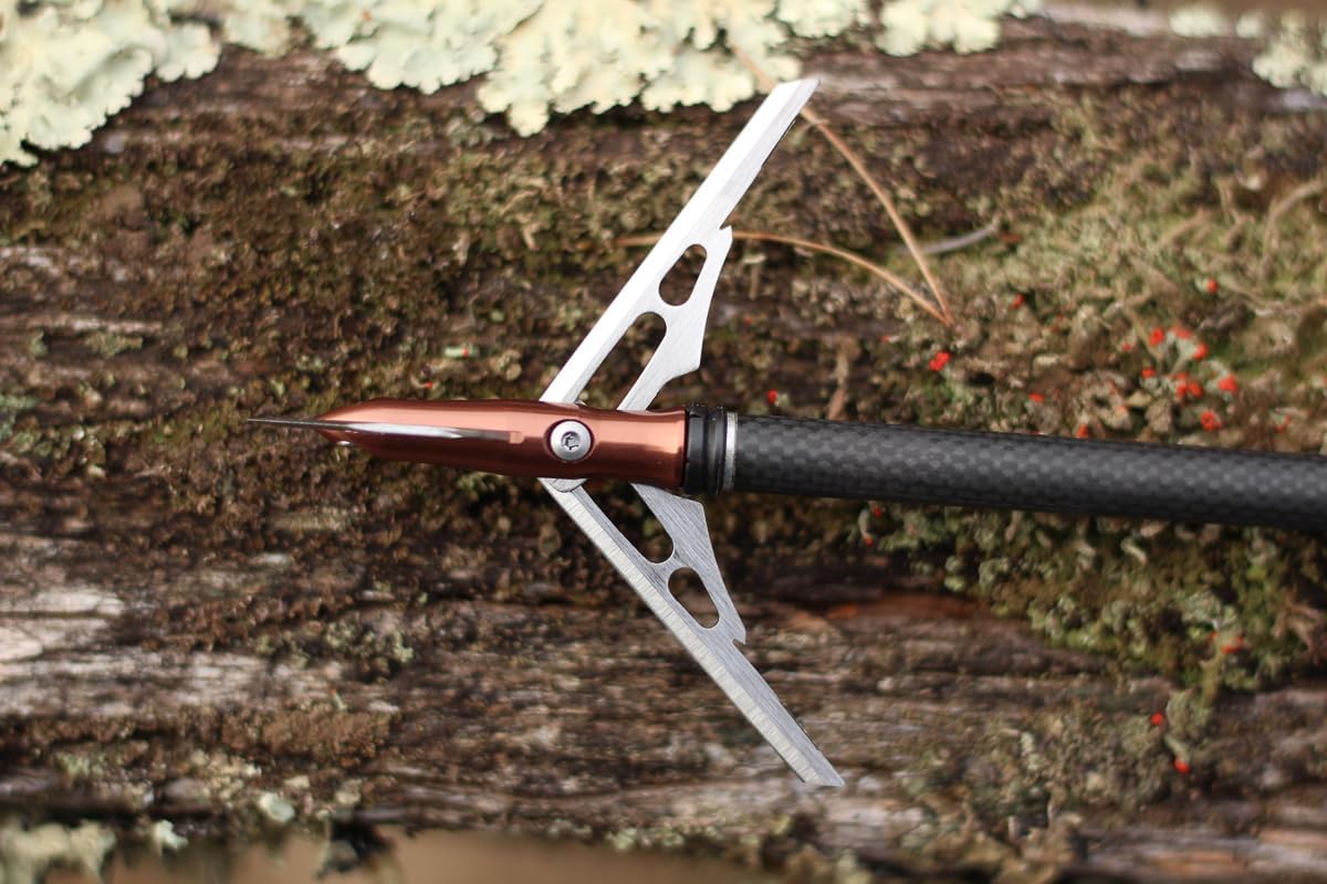RAGE Xtreme Turkey Broadhead 2.3" x .75" Cut, 100 Grain - 2 Pack Brown