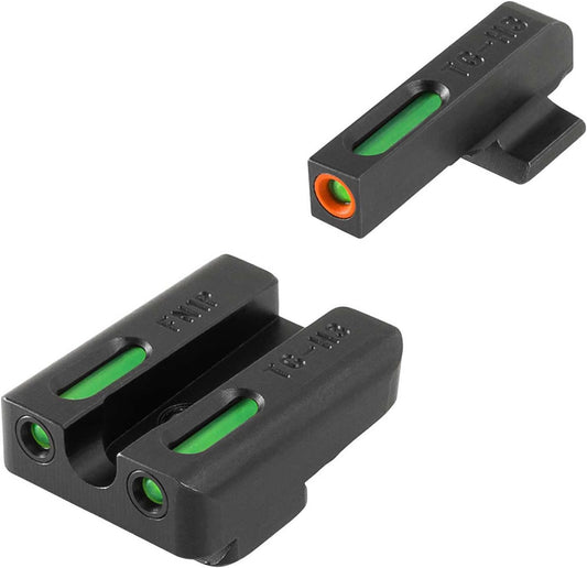 Truglo TFX PRO Handgun Sight, Glowing Shock Proof Tritium and Fiber Optic Night Sight for Handguns, Compact, Durable, and Snag Free Sight