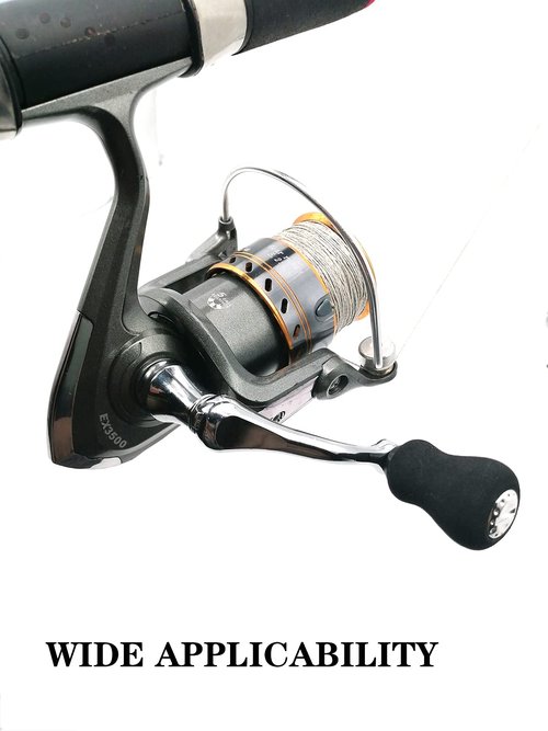 Mixed Pack Fishing Spinning Reel Handle, All-Metal, with The Grip EVA for Spinning Reels Replacement Grip Parts,2 Pack, Large,X-Large