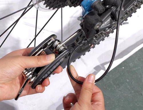 Zuobeiyi Bike Repair Tool Kit Portable, 16 in 1 Bicycle Multitool with Tire Levers Hex Spoke Wrench for Road Mountain Bikes Cycling Maintenance, 27 Pieces