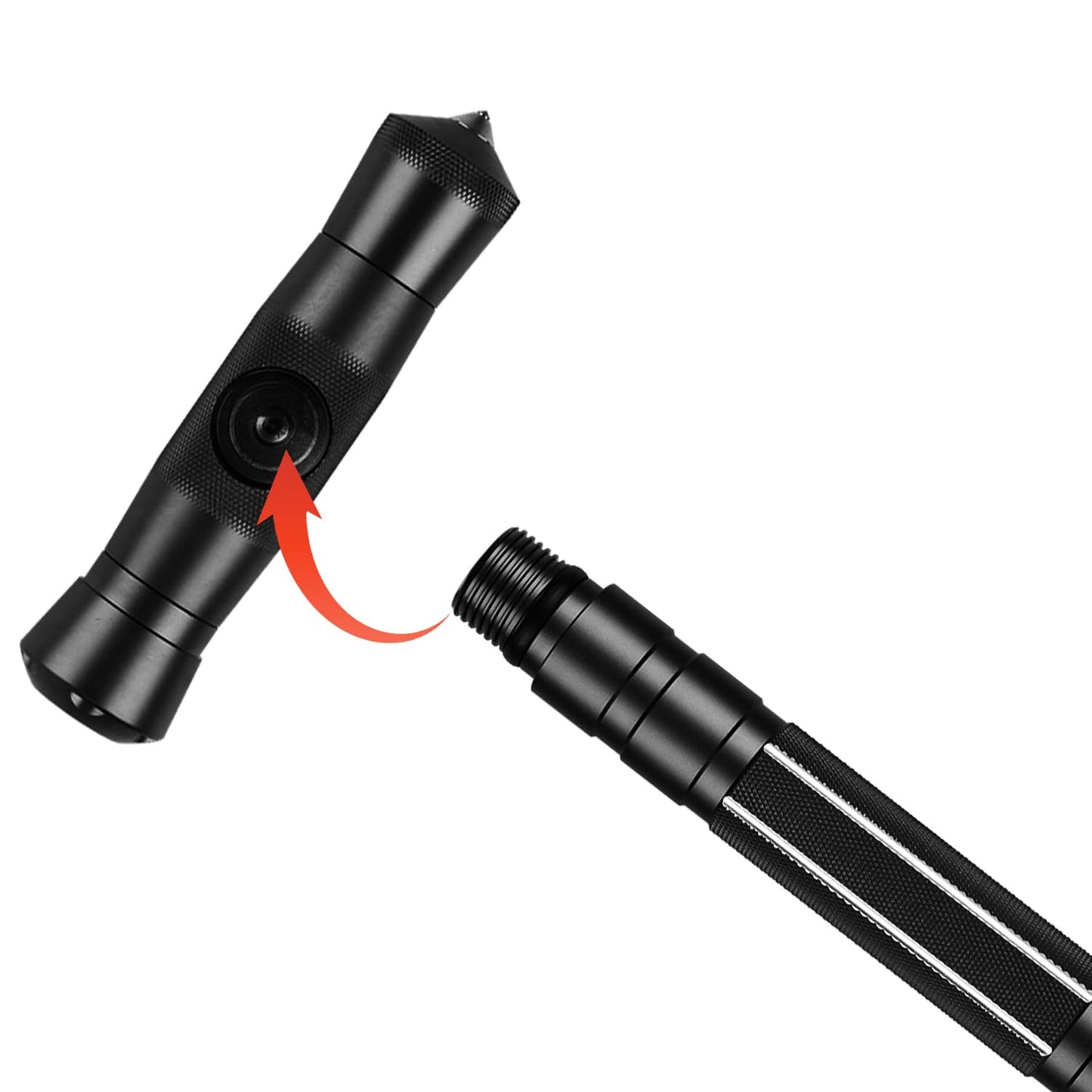 aiGear CNC Machined Hiking Stick and Grip Part and Anti Skid Rubber Tip 8 Pack