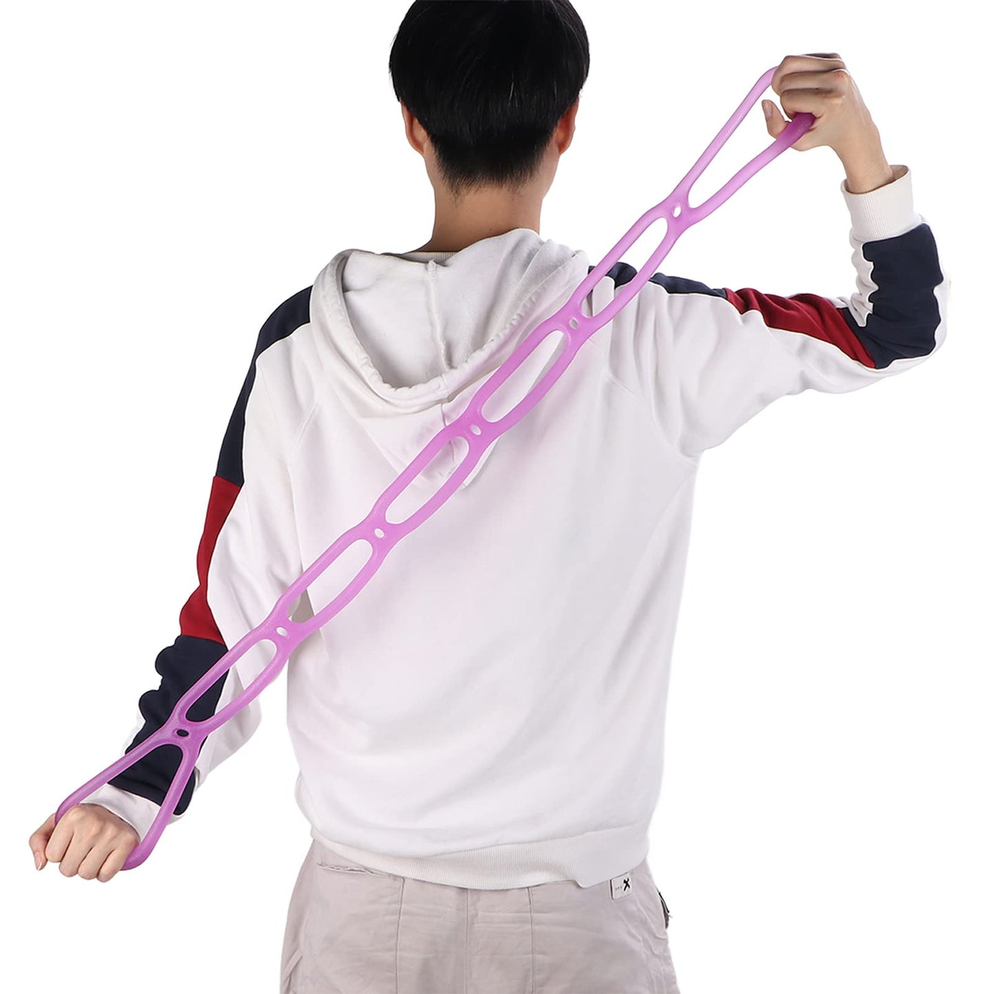 Boxwizard Pull Rope Yoga Silicone Pull Rope Resistance Band Fitness Elastic Pull Rope Home Gym Multifunctional Yoga Forming Workout 7 Hole Resistance Band for Exercise Training Fitness Workout
