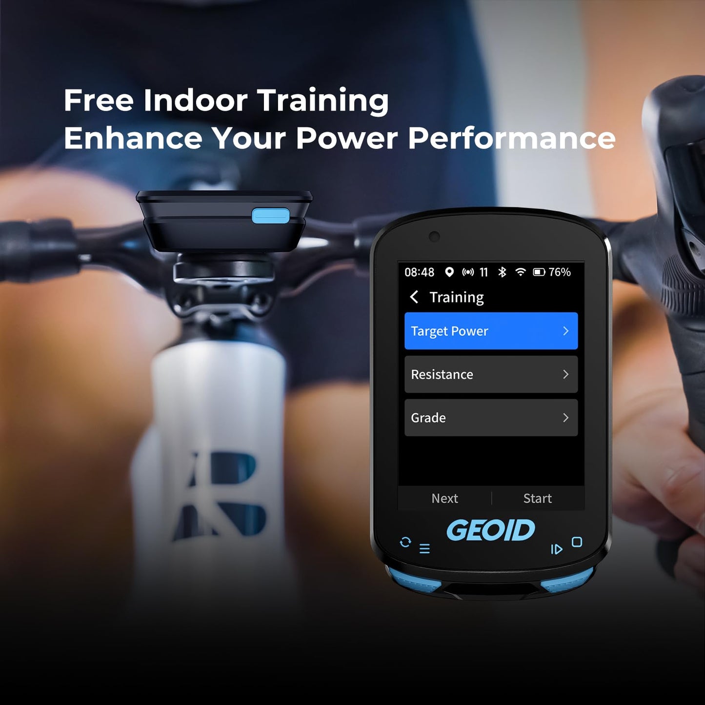 GEOID CC600 Color Screen Bike/Cycling Computer Wireless - Route Navigation with Re-Route Planing, WiFi & Bluetooth, Fast 5s GPS Positioning, Free Indoor Training
