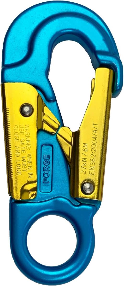 Aluminum Double Lock Captive Eye Forged Snap Hook 27 Kn