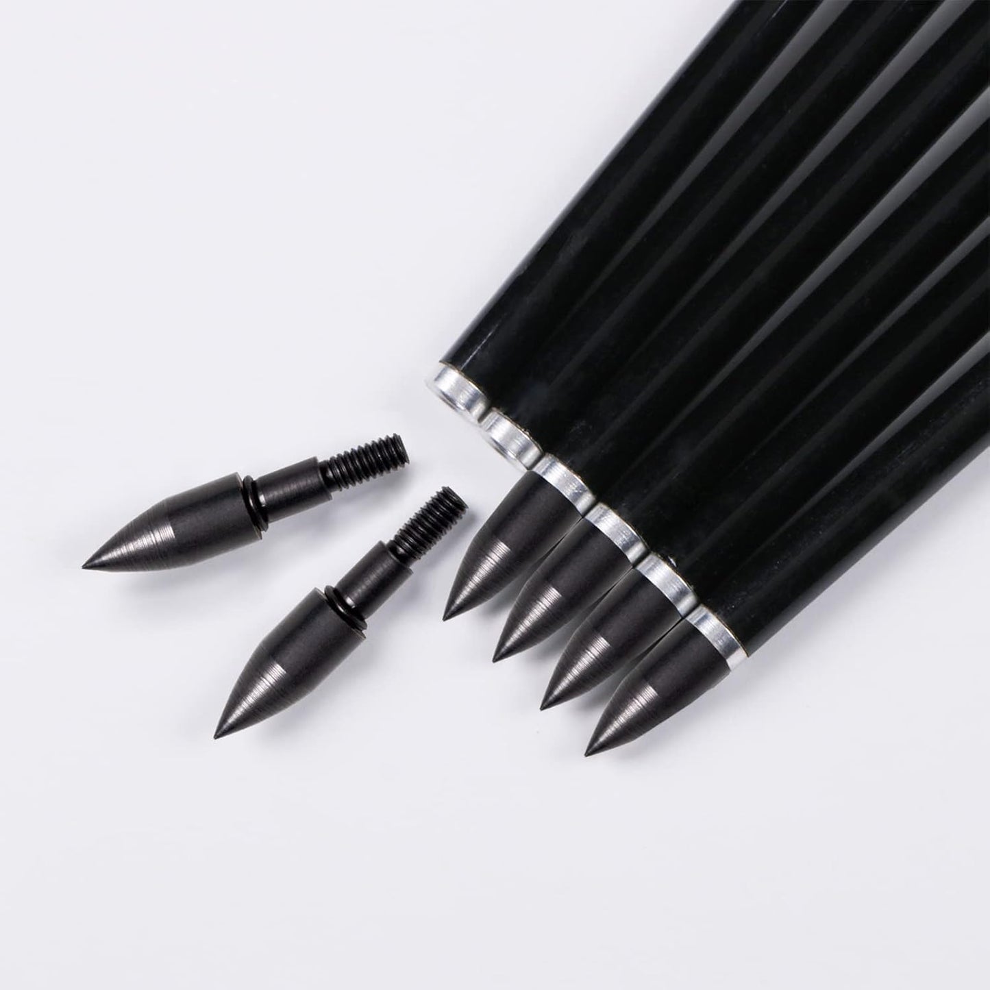 31Inch Carbon Arrows, Targeting Practice Hunting Arrow, Turkey Feather Fletching Arrow, with Removable Tips and nocks for Recurve & Compound Bow