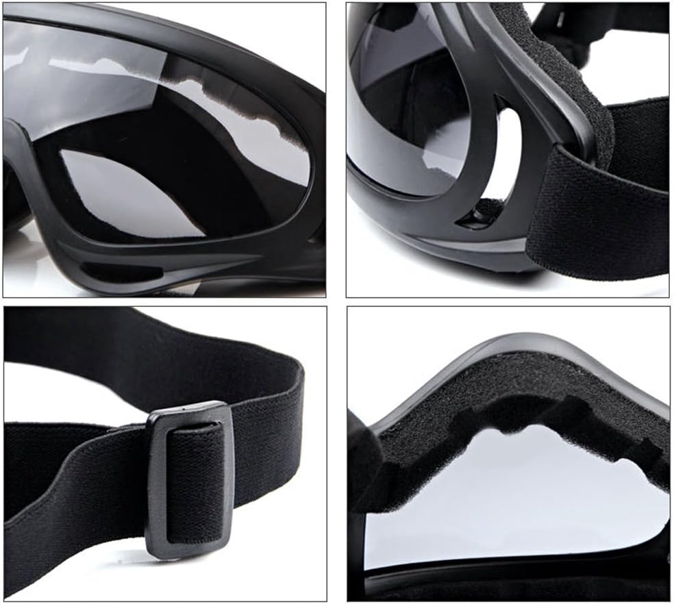 Airsoft Mask and Goggles - Airsoft Half Lower Face Mask Steel Metal Mesh for BB Gun/CS Game/Paintball/Shooting/Cosplay - Anti-UV Adjustable Combat Tactical Military Goggles for Men Women Kids