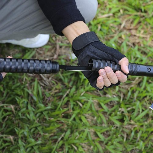 LIANTRAL Survival Camping Axe, Folding Tactical Axe Hatchet with Hammer, Nylon Sheath for Outdoor Adventures