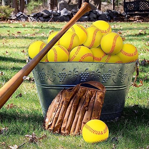 Yellow Foam Baseballs 36 Pack Soft Training Balls for Kids & Practice