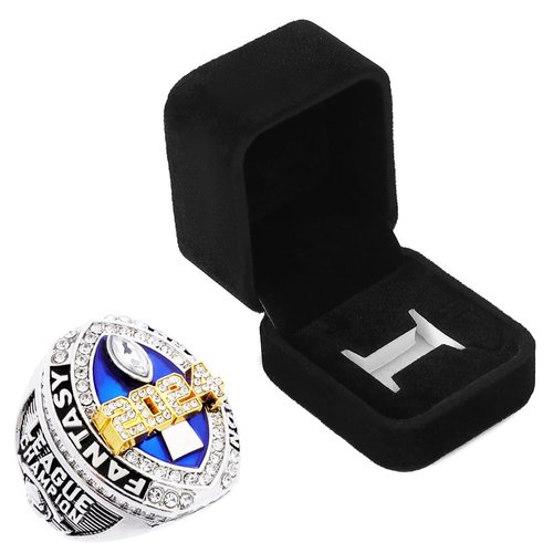 guancrown Fantasy Football Championship Ring 2024 Award Prize Sports Winner FFL Champion Ring (one, Size 11)