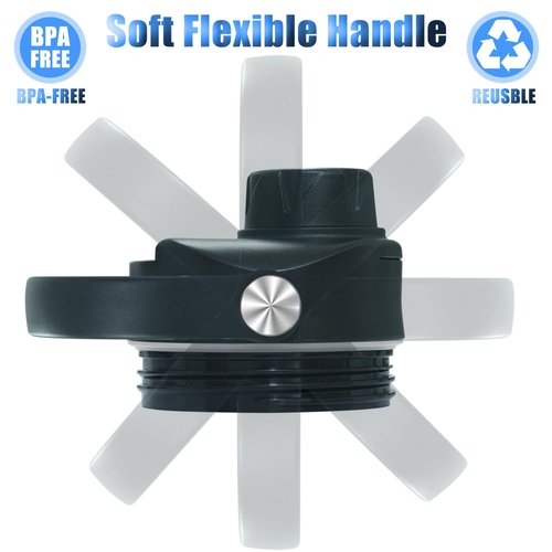 Upgraded Chug Lid for YETI Rambler Water Bottle 12 18 26 36 oz Accessories, Big Handle Spout Cap for Rtic Lid Accessories