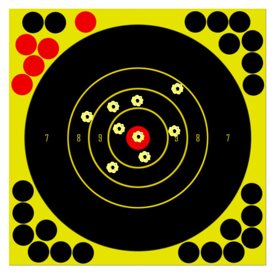Aonxi 60 Pack Self Adhesive Shooting Targets, Reactive Sticker Target with Visual Feedback, Cover-up Patches Shooting Target for Gun, Pistol, Rifle, Bb Gun, Airsoft, Pellet Gun, Air Rifle