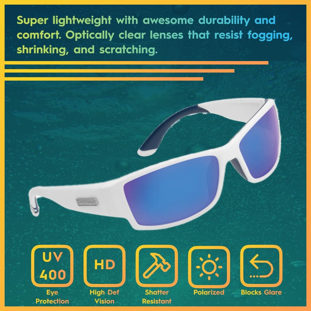 Flying Fisherman Razor Polarized Sunglasses with AcuTint UV Blocker for Fishing and Outdoor Sports