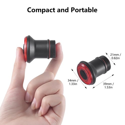 BOLANY Bike Light - Smart Brake Sensing Round Seatpost Taillight | 100 Lumens, 7 Modes, Waterproof, Long Battery Life | Cycling Safety Rear Lights for Night Ride