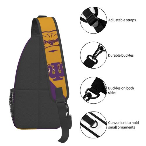 Bixinboy Psi Phi Sling Bag Crossbody Travel Hiking Chest Backpack Shoulder Daypack For Men