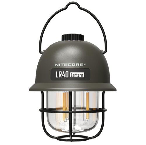 NITECORE LR40 Multifunct al Rechargeable Camping Lantern 100 Lumens w/Eco-Sensa USB C Charging Cable - Green