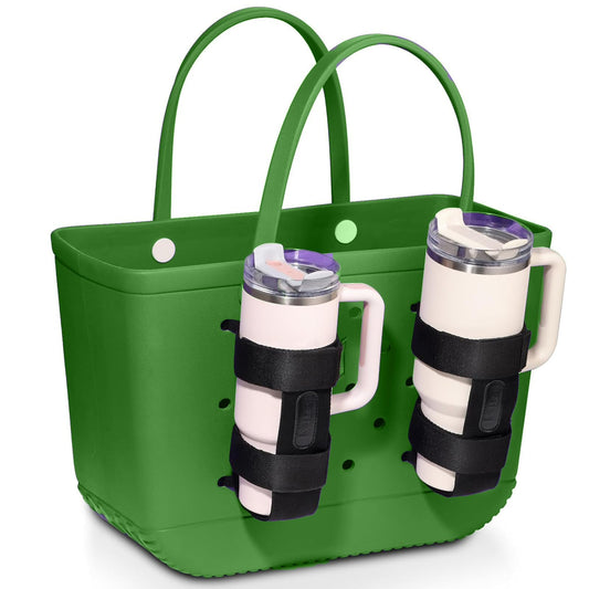 2 Pack Bogg Bag Cup Holder for Stanley, Large Drink Holder Compatible with All Bogg Bag, Adjustable Cup Holder Attachment, 40 oz Water Bottle Accessories for Simply Southern Bogg Bag