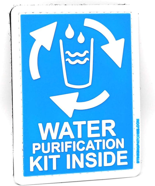 Water Purification Kit Inside PVC Tactical Patch | Perfect for Your Survival Kit!