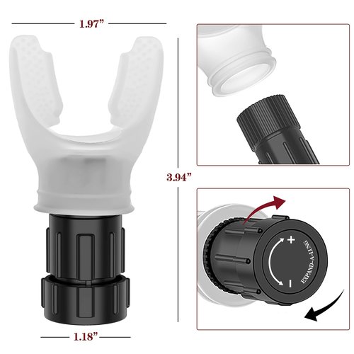 Vital Capacity Trainer Fitness Exercise Lung Muscle Training Device Adjustable Resistance Portable Exerciser Breathing Trainers