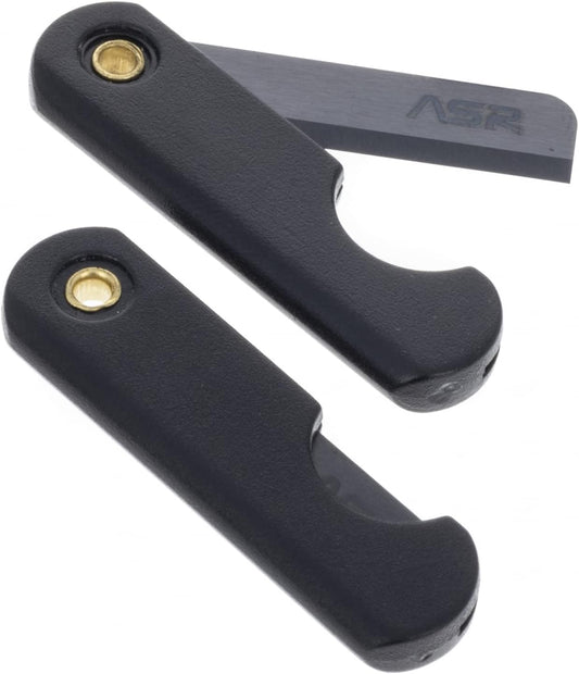 ASR Tactical Folding Ceramic Razor Blade, Micro EDC Escape Knife Survival Tool