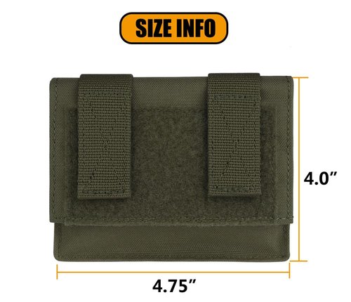 KRYDEX Tactical Helmet Counterweight Pouch with Elastic Flashlight Chemlight Battery Holder for OPS Fast BJ PJ MH Type Helmets (Ranger Green)