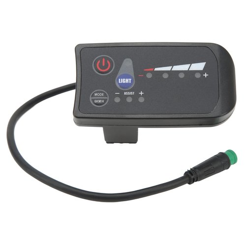 SPYMINNPOO Electric Bike Display, 5 Pin ABS Housing Power LED Display Meter Panel Computer for Cycling (48V), SPYMINNPOOe3q5k4a76t-13