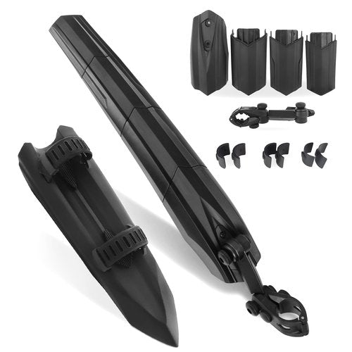 GRELiving Bike Fender,Mudguard Universal Quick Disassembly Bicycle Mudguard for All Mountain Bike/Road Bike/MTB, Suitable for Sizes 24-29 Inch (Front＋Rear Fender)