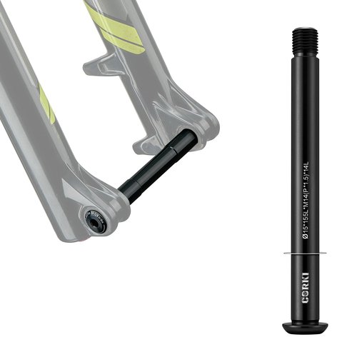 corki Front Thru Axle - Fox 15 x 100/110mm (FOX-15 * 110)