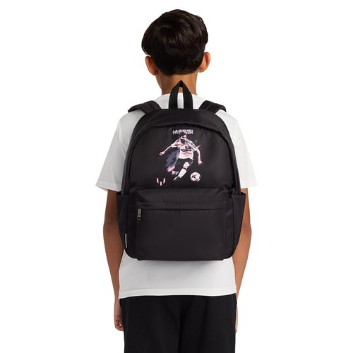 Messi Women's Lifestyle Backpack, Bookbag with Pockets & Adjustable Straps, Black, One Size