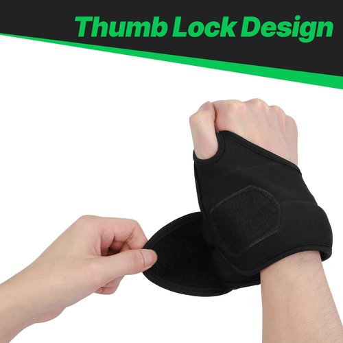 Wrist Weights with Thumb Loops Lock (1 Pair) for Women & Men, 1lbs×2 Arm Weights Hand Weights Set for Walking, Running, Strength Training, Exercises, Hand Physical Therapy (Black)