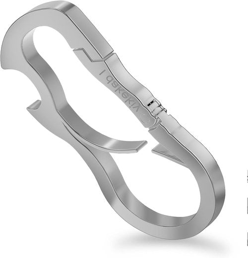 Idakekiy Dual Carabiner Keychain Mutil Tool with Key Chain Bottle Opener for Keys