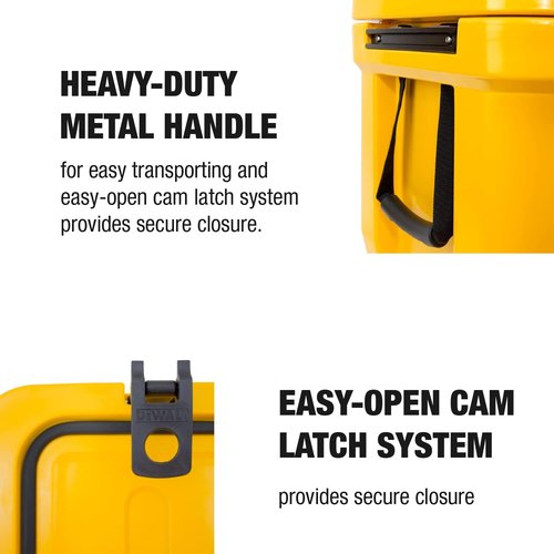 DeWalt 25 Qt Roto Molded Cooler , Yellow