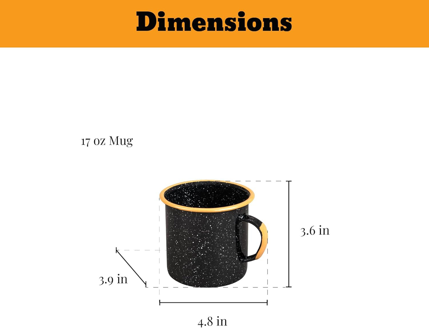 Granite Ware Coffee Boiler, 3-Quart - Stovetop or Campfire Coffee Pot, Durable Enameled Steel for Rapid Heat Absorption, Energy Efficient Design for Outdoor Adventures (Speckled Black)