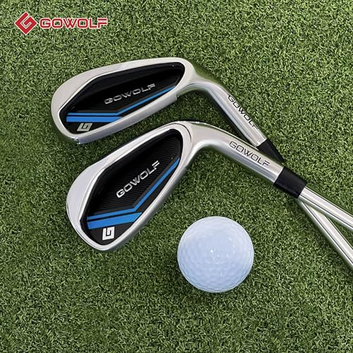Golf Iron Wedge - Premium 95g Steel Shaft for Men Right-Handed, Deep Grooves, Forgiveness & Distance - Pitching Wedge